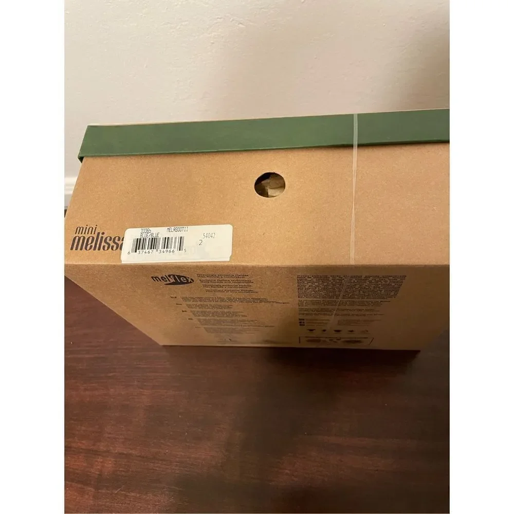 Mini Melissa Kids water resistant  rain comfy boot size 2 new